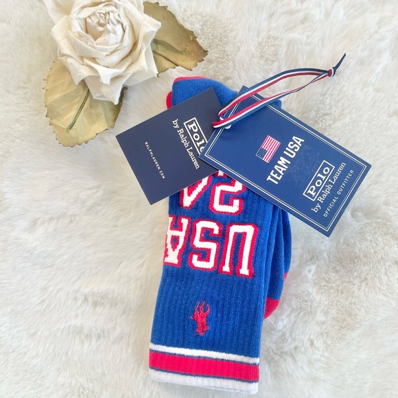 New with tags POLO by RALPH LAUREN official outfitter TEAM USA 24 SOCKS SZ 10-13 - Picture 1 of 5